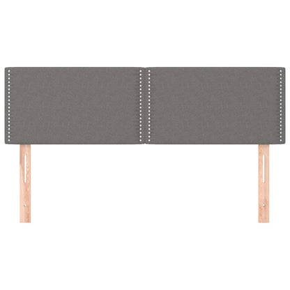 Kopfteile Dunkelgrau 144x5x78/88 cm Stoff