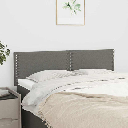 Kopfteile Dunkelgrau 144x5x78/88 cm Stoff