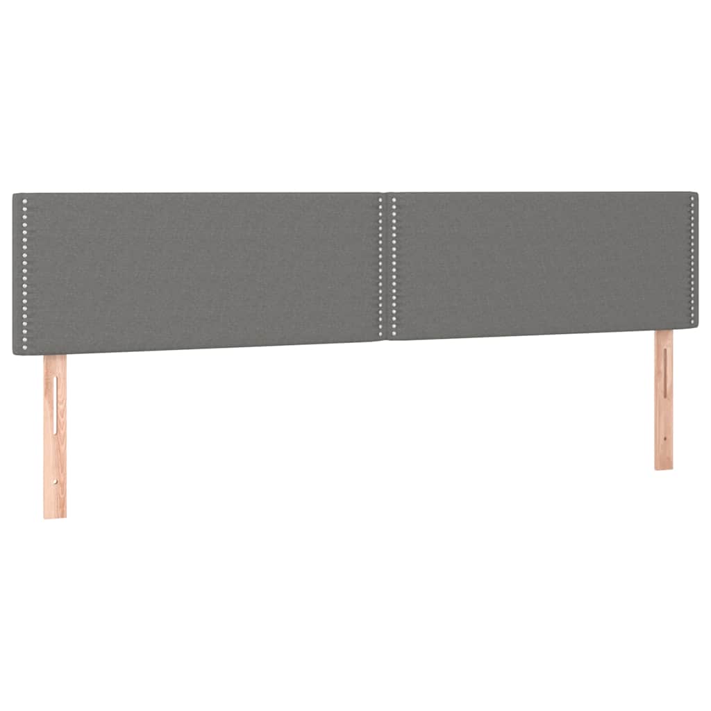 Kopfteile Dunkelgrau 180x5x78/88 cm Stoff