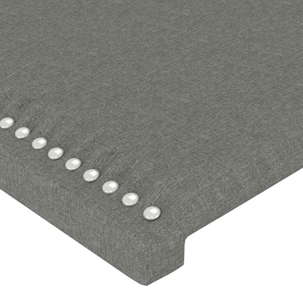 Kopfteile Dunkelgrau 180x5x78/88 cm Stoff