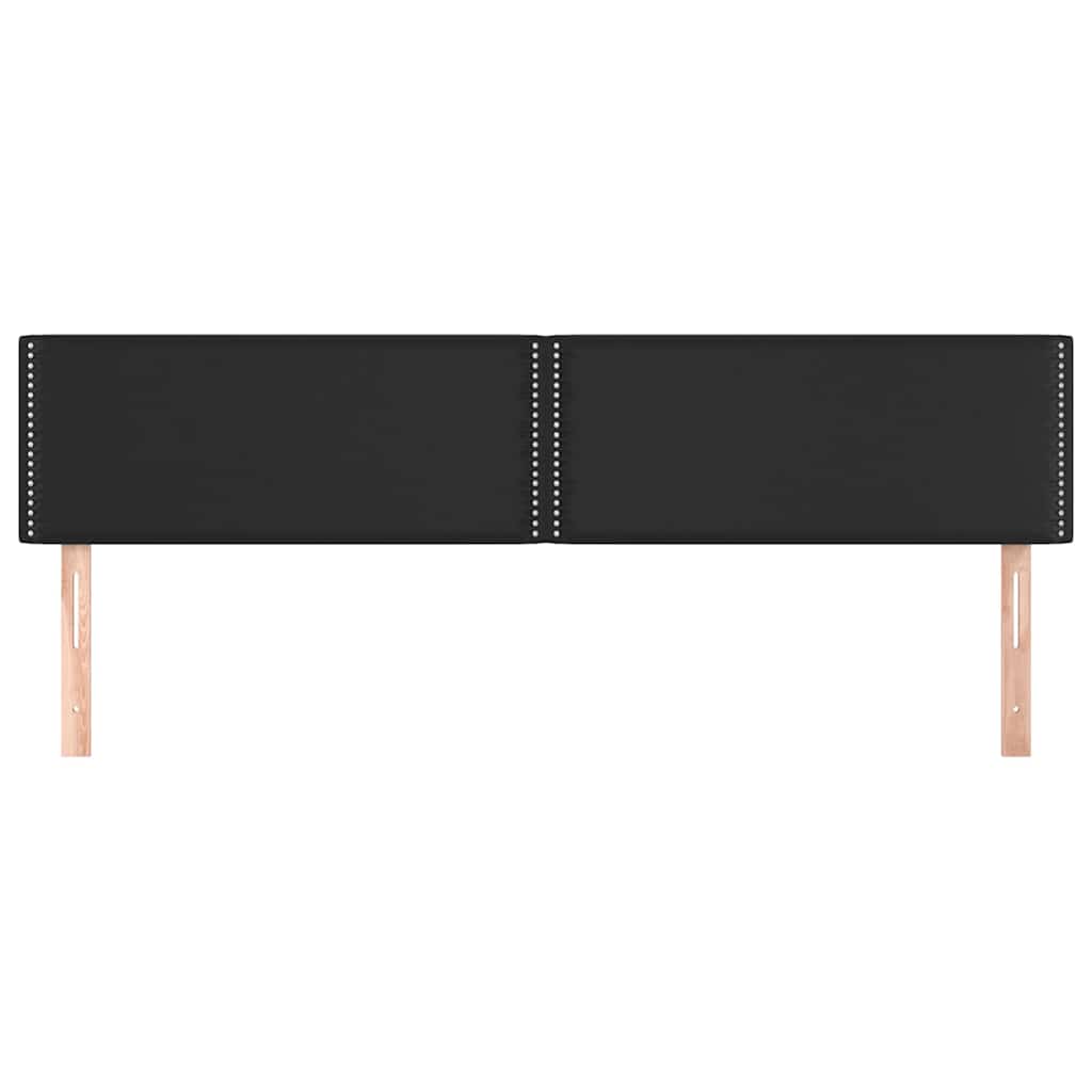 Kopfteile Schwarz 180x5x78/88 cm Kunstleder