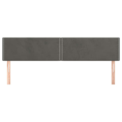Kopfteile Dunkelgrau 180x5x78/88 cm Samt