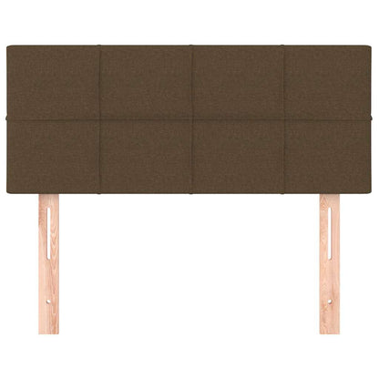 Kopfteil Dunkelbraun 100x5x78/88 cm Stoff