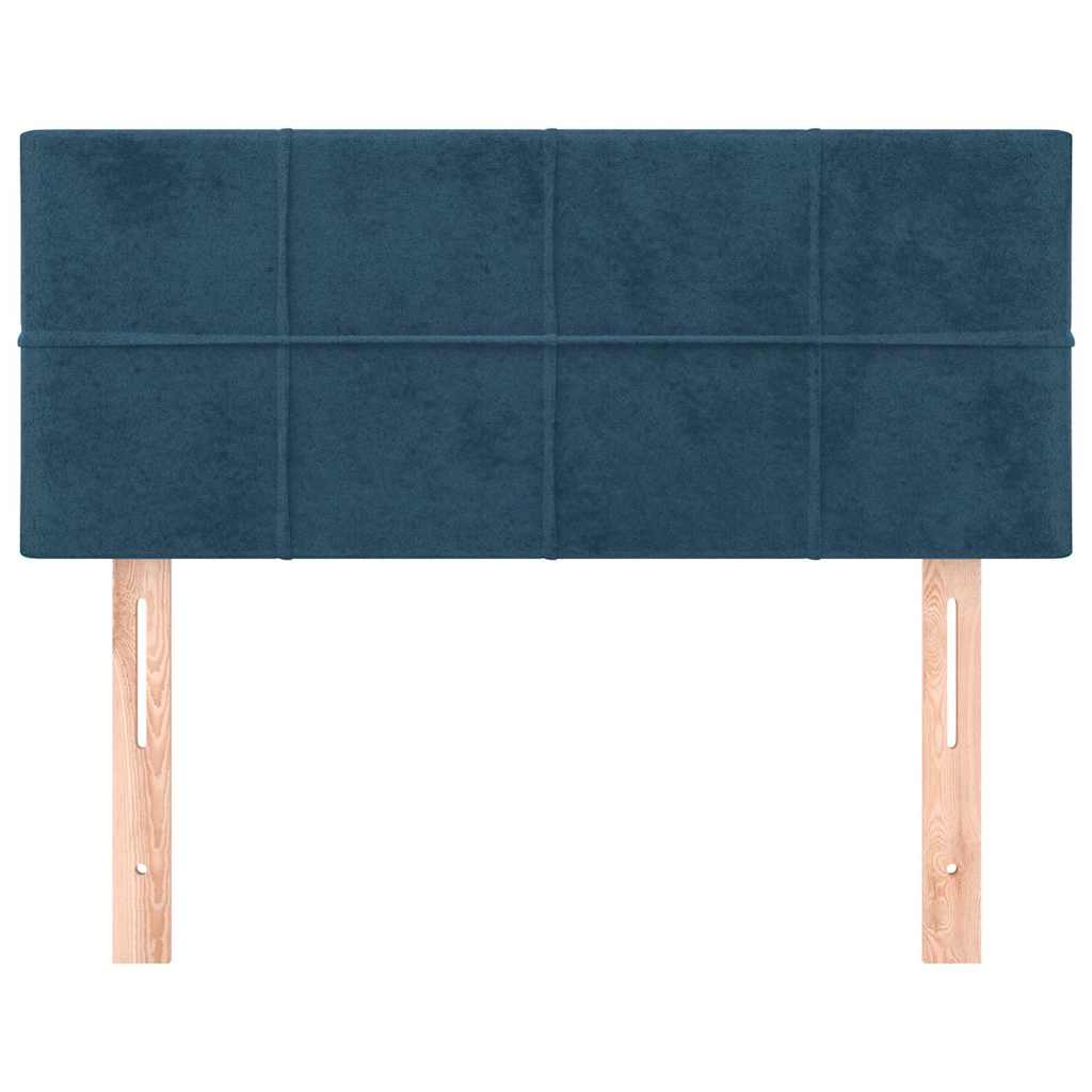 Kopfteil Dunkelblau 100x5x78/88 cm Samt