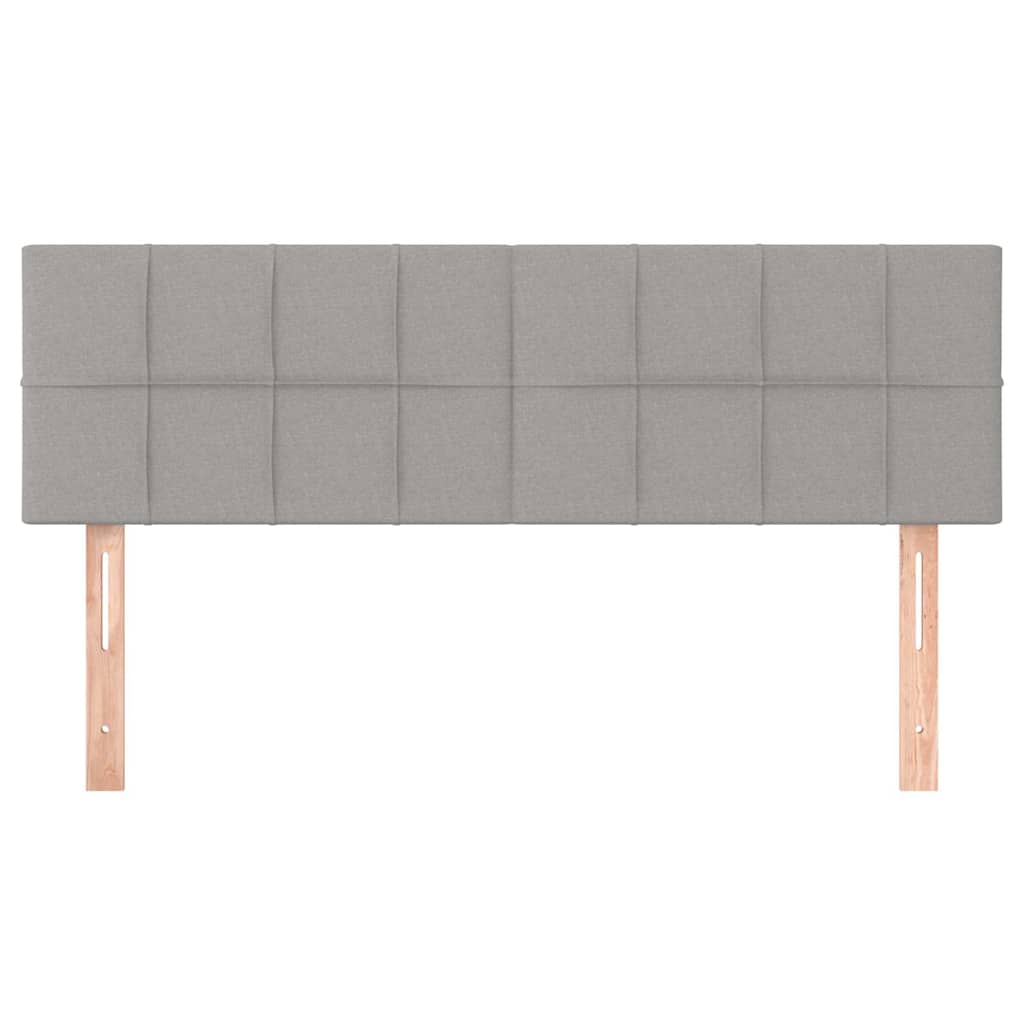 Kopfteile Hellgrau 144x5x78/88 cm Stoff