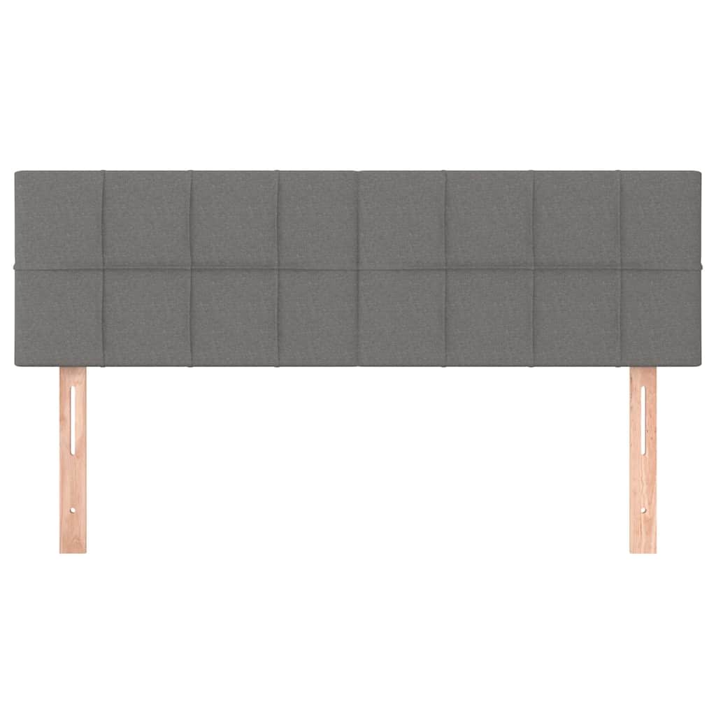 Kopfteile Dunkelgrau 144x5x78/88 cm Stoff