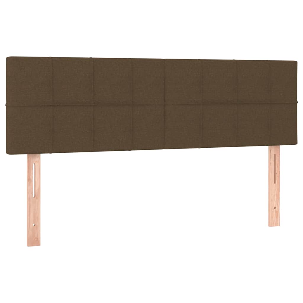 Kopfteile Dunkelbraun 144x5x78/88 cm Stoff