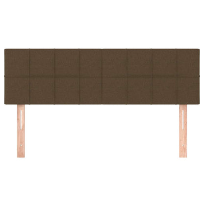 Kopfteile Dunkelbraun 144x5x78/88 cm Stoff