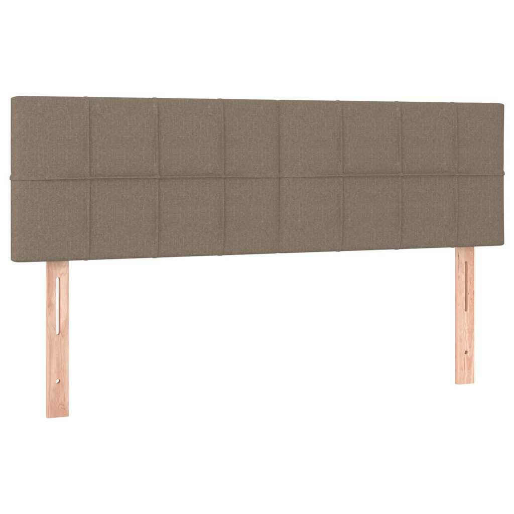 Kopfteile Taupe 144x5x78/88 cm Stoff
