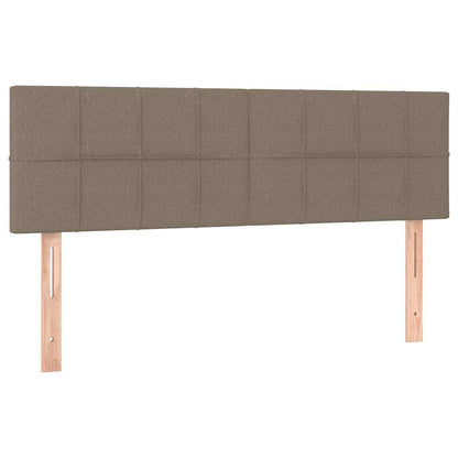 Kopfteile Taupe 144x5x78/88 cm Stoff