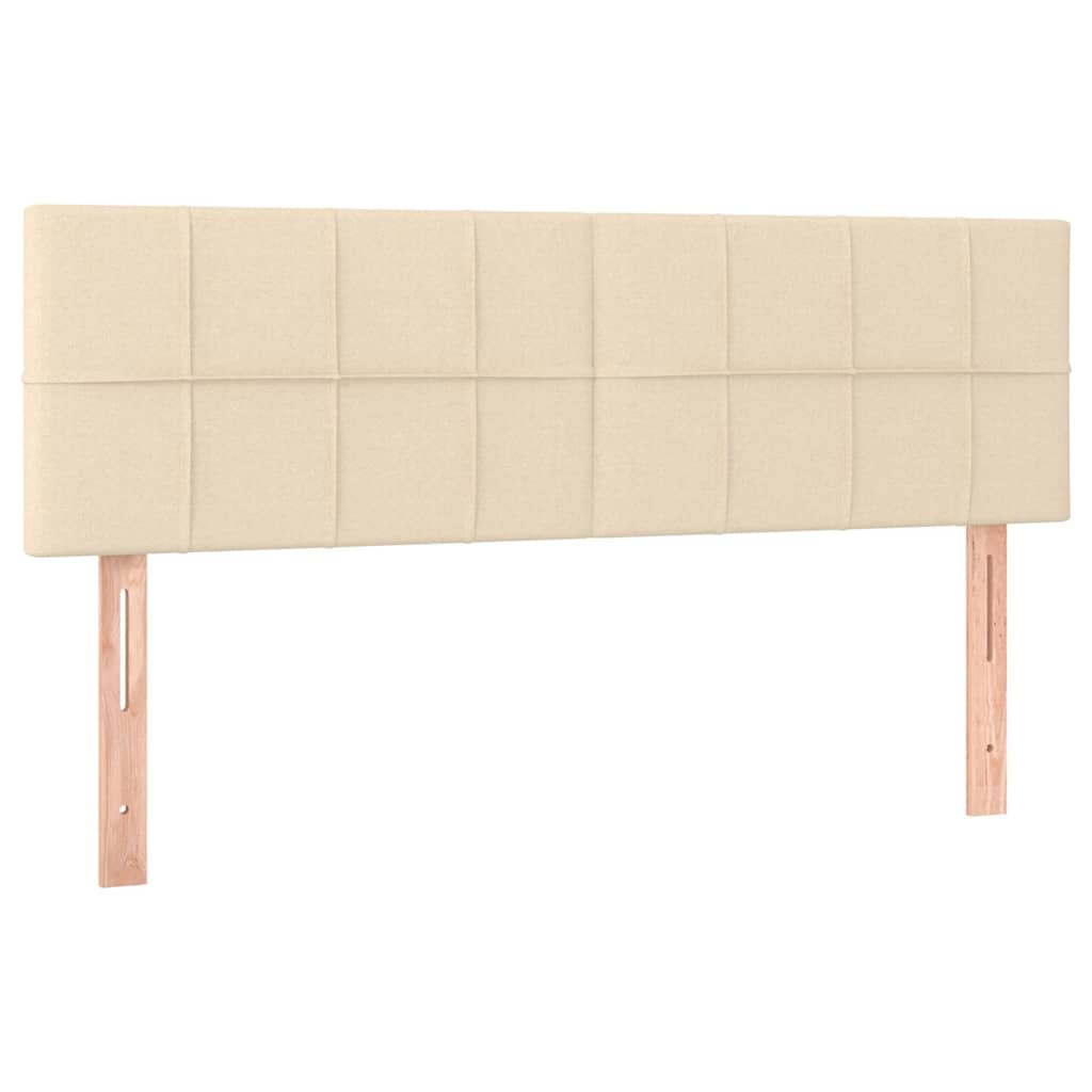 Kopfteile Creme 144x5x78/88 cm Stoff
