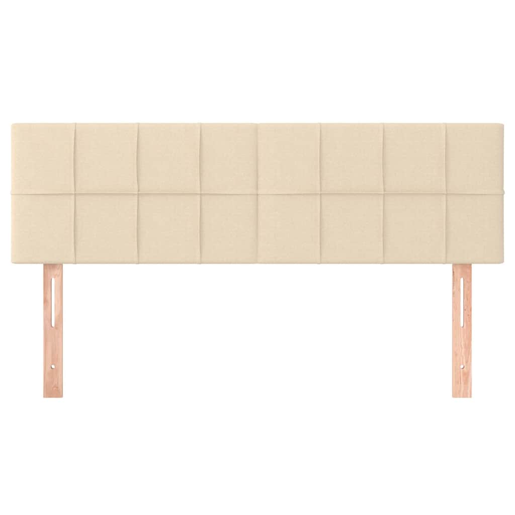 Kopfteile Creme 144x5x78/88 cm Stoff