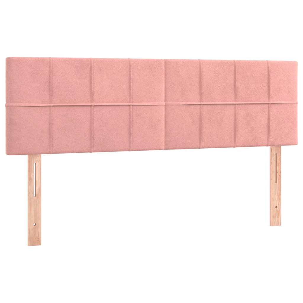 Kopfteile Rosa 144x5x78/88 cm Samt