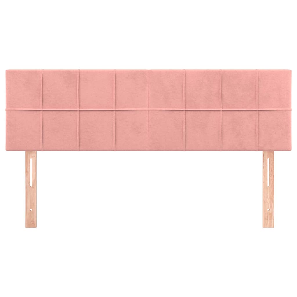 Kopfteile Rosa 144x5x78/88 cm Samt