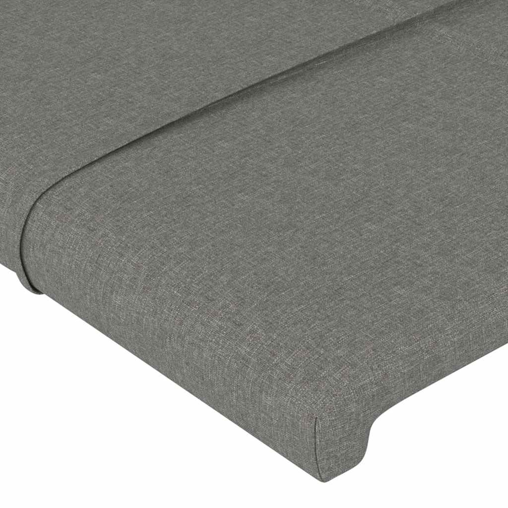 Kopfteile Dunkelgrau 160x5x78/88 cm Stoff