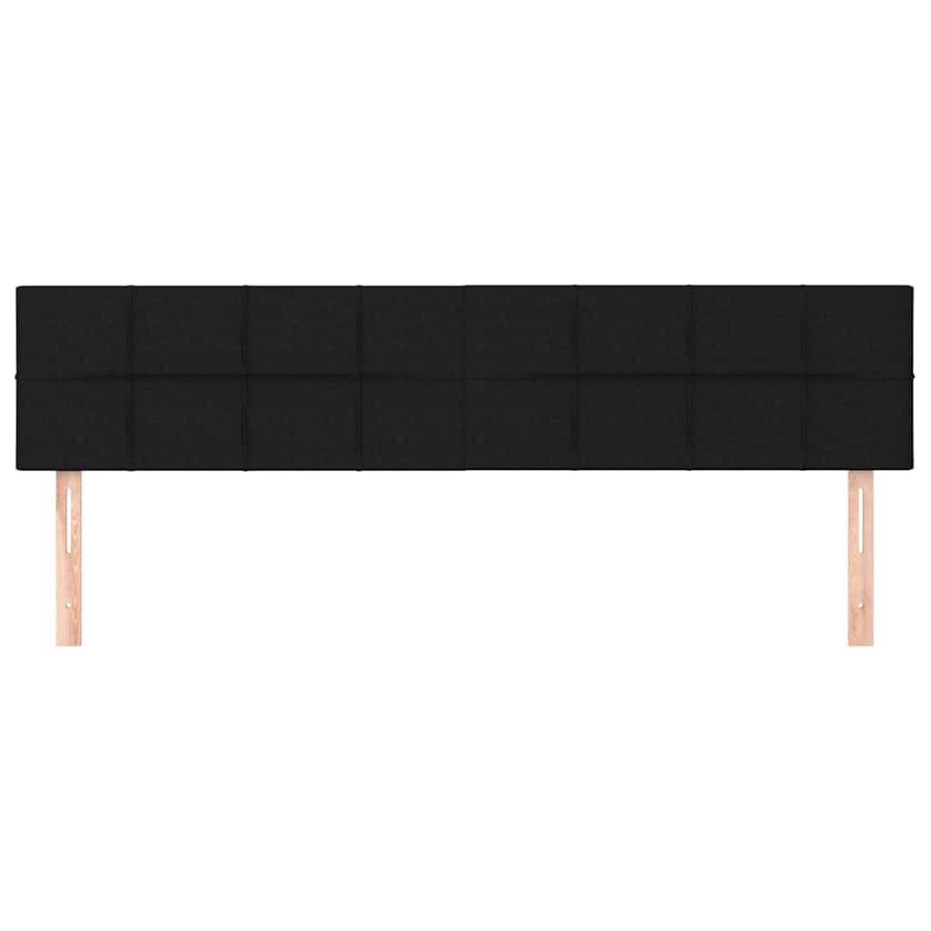 Kopfteile Schwarz 160x5x78/88 cm Stoff