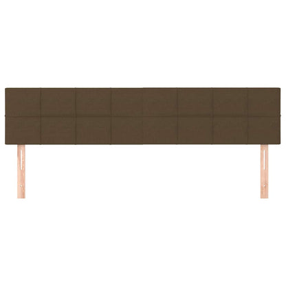 Kopfteile Dunkelbraun 160x5x78/88 cm Stoff