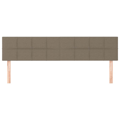 Kopfteile Taupe 160x5x78/88 cm Stoff