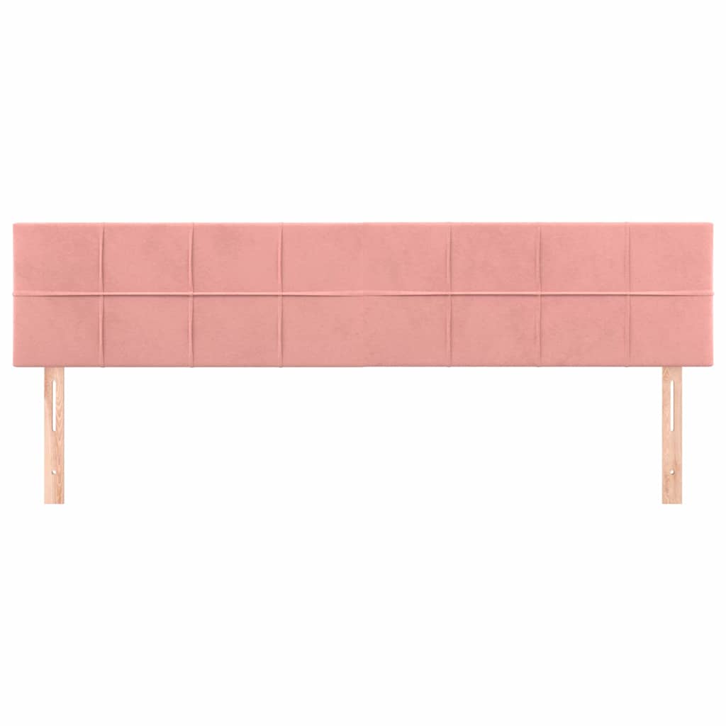 Kopfteile Rosa 160x5x78/88 cm Samt