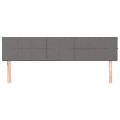 Kopfteile Dunkelgrau 180x5x78/88 cm Stoff