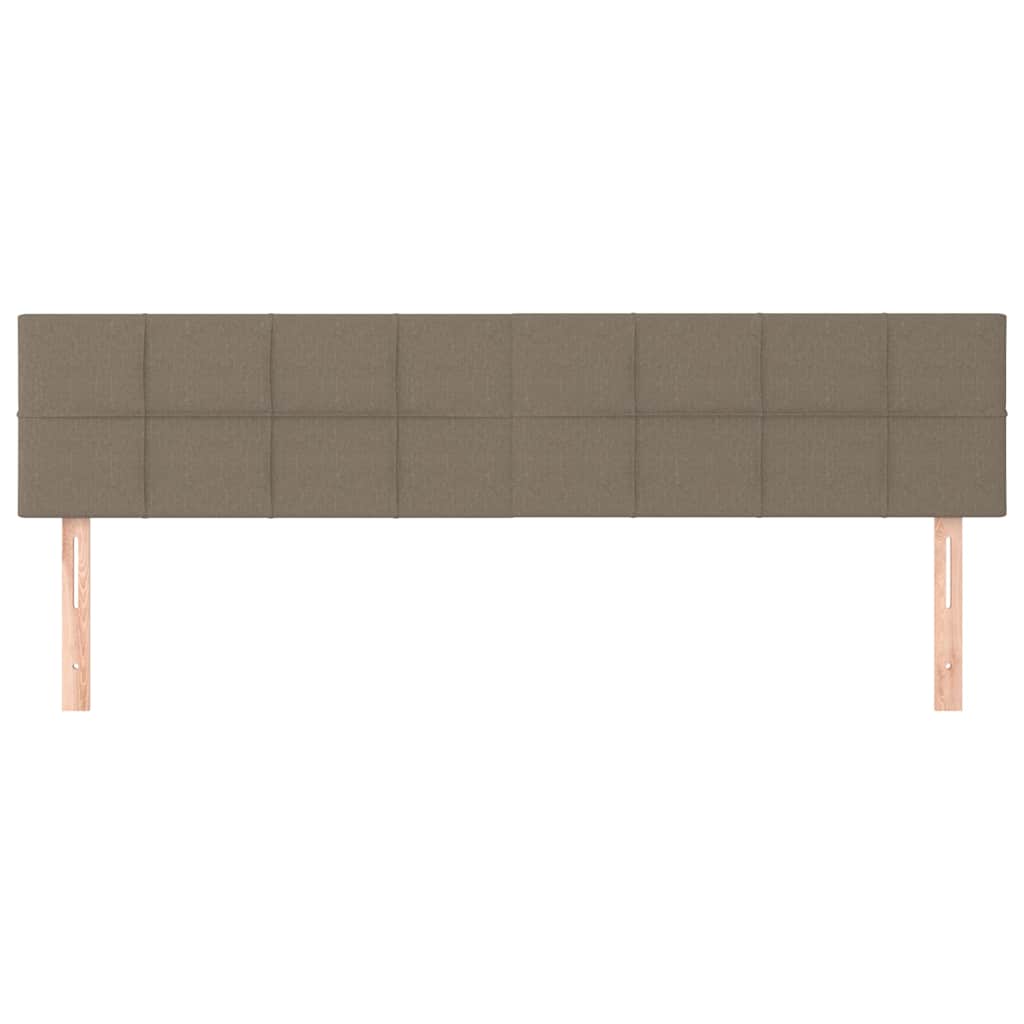 Kopfteile Taupe 180x5x78/88 cm Stoff