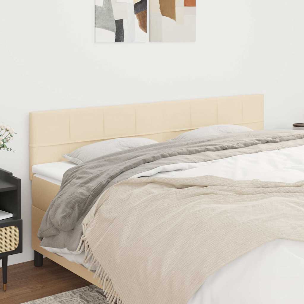 Kopfteile Creme 180x5x78/88 cm Stoff