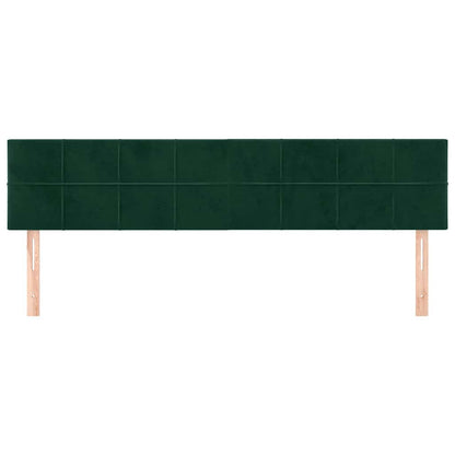 Kopfteile Dunkelgrün 180x5x78/88 cm Samt