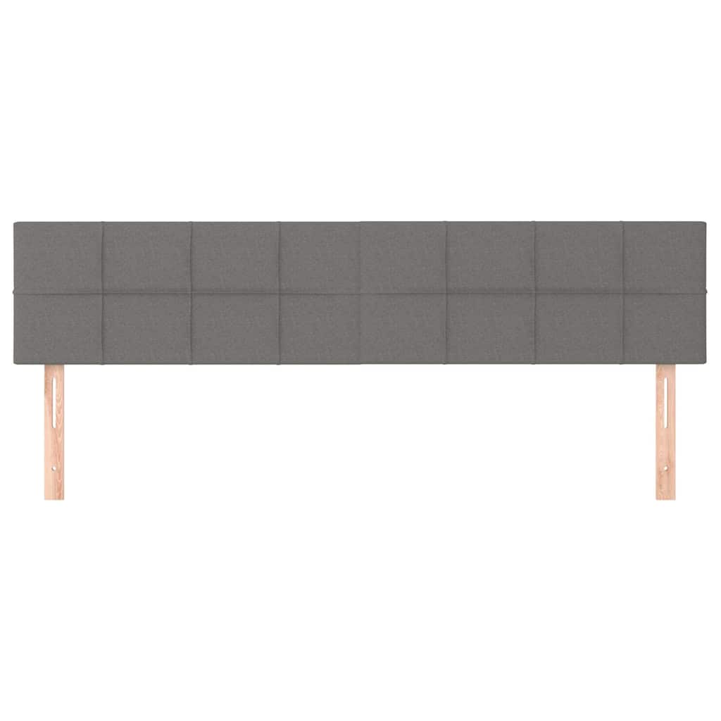 Kopfteile Dunkelgrau 200x5x78/88 cm Stoff
