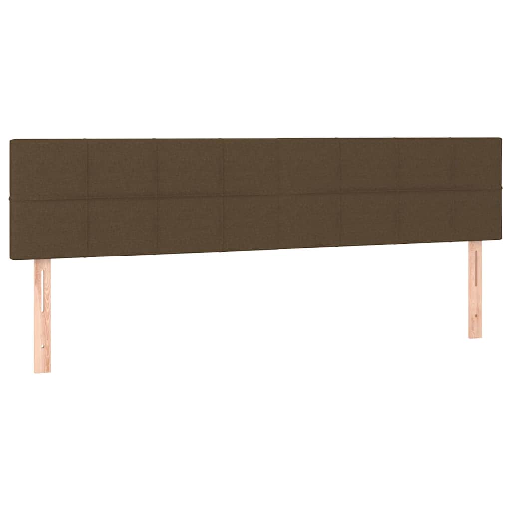 Kopfteile Dunkelbraun 200x5x78/88 cm Stoff