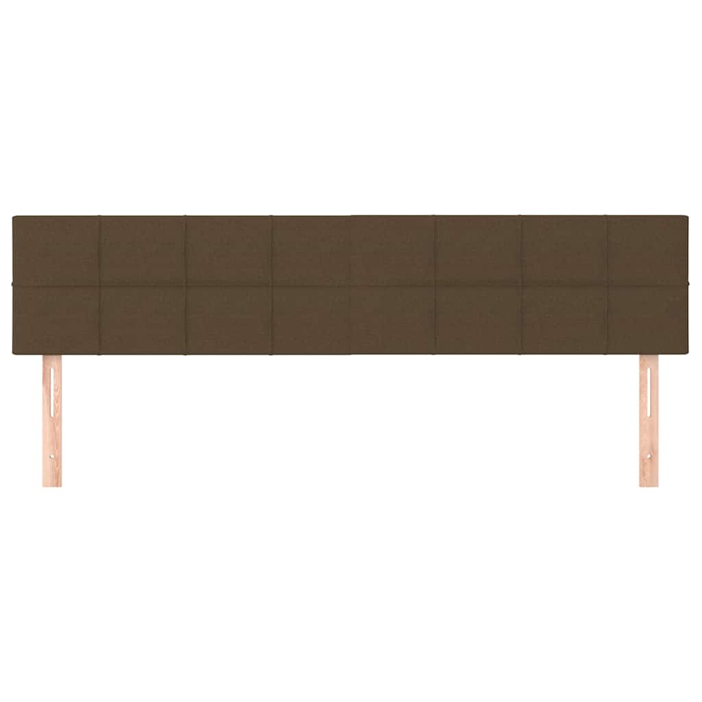 Kopfteile Dunkelbraun 200x5x78/88 cm Stoff