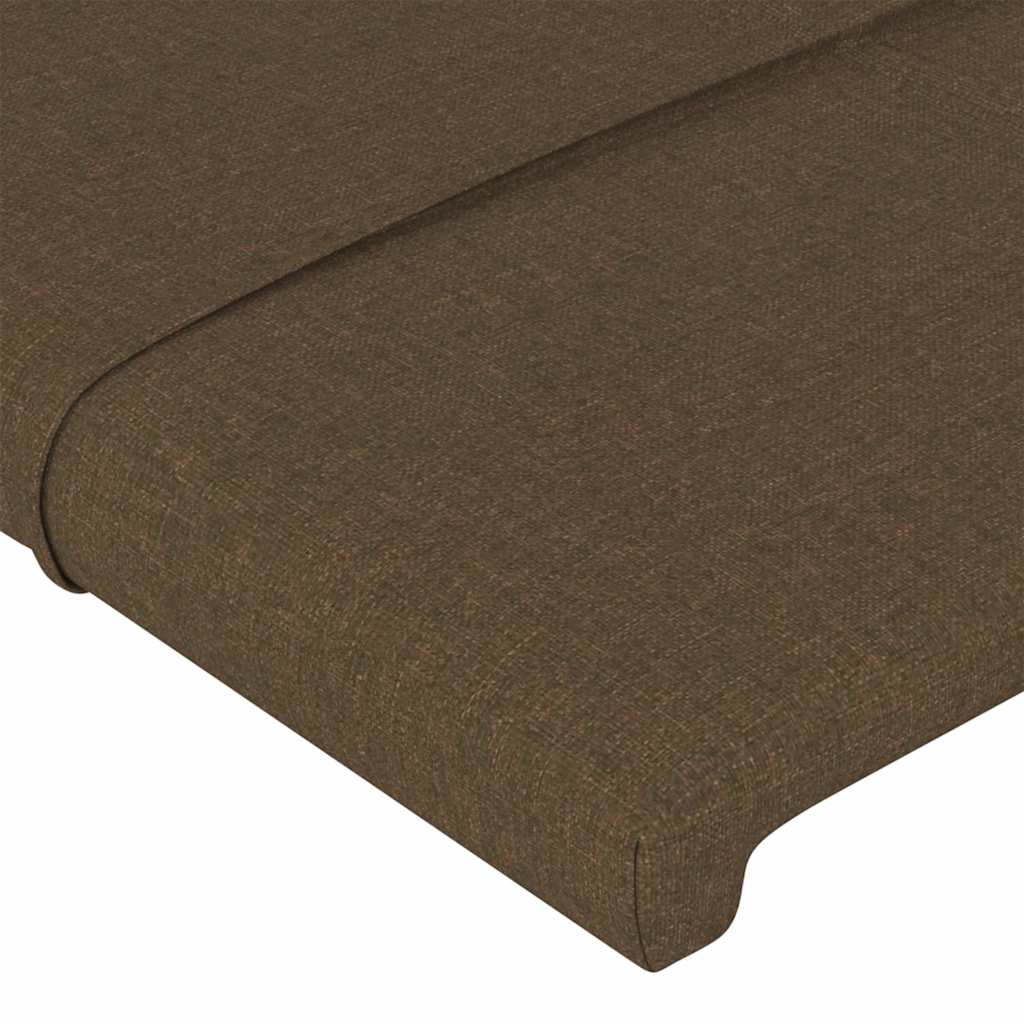 Kopfteile Dunkelbraun 200x5x78/88 cm Stoff
