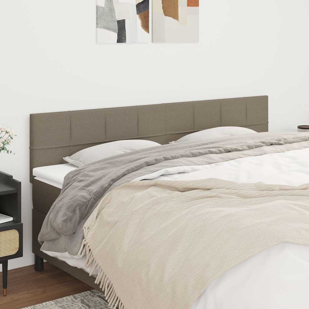 Kopfteile Taupe 200x5x78/88 cm Stoff