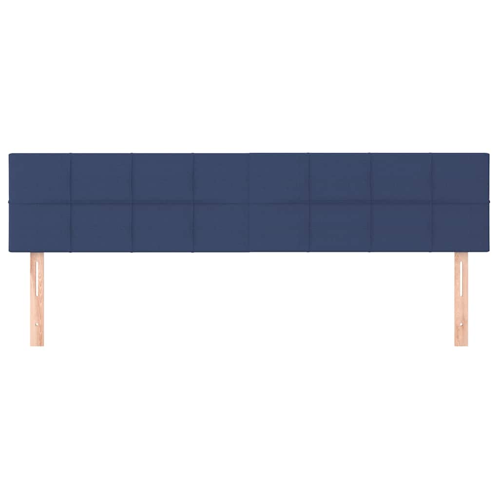 Kopfteile Blau 200x5x78/88 cm Stoff