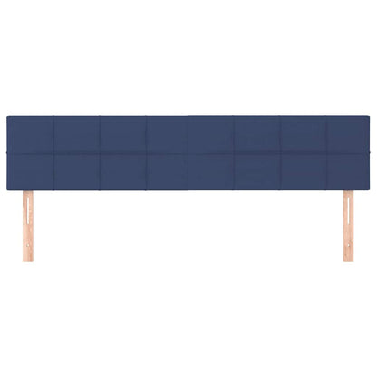 Kopfteile Blau 200x5x78/88 cm Stoff
