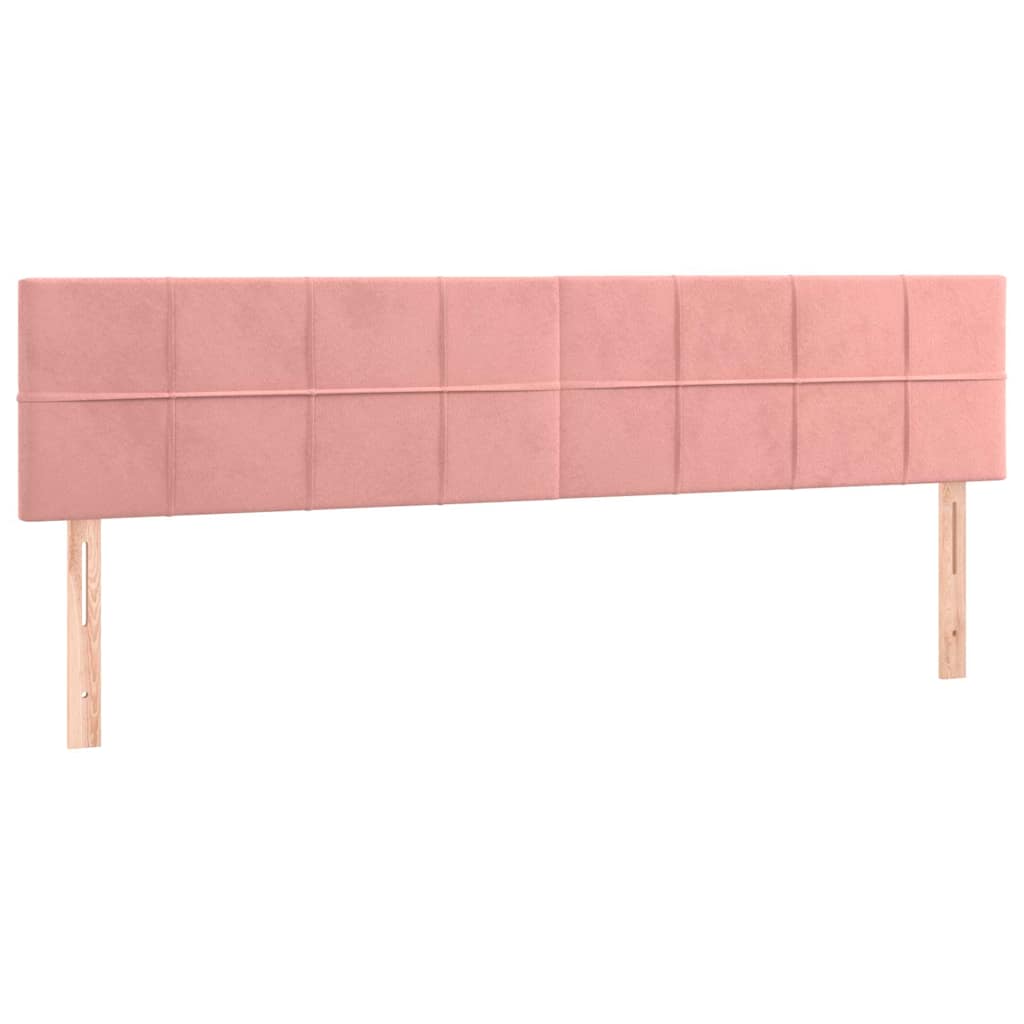 Kopfteile Rosa 200x5x78/88 cm Samt