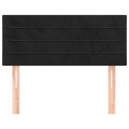 Kopfteil Schwarz 90x5x78/88 cm Samt