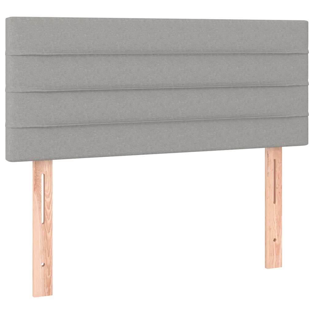 Kopfteil Hellgrau 100x5x78/88 cm Stoff