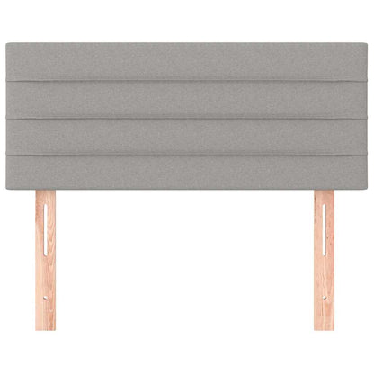 Kopfteil Hellgrau 100x5x78/88 cm Stoff