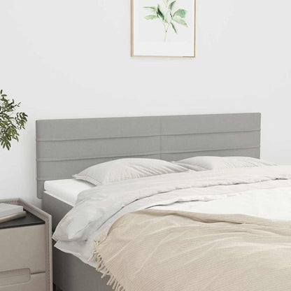 Kopfteile Hellgrau 144x5x78/88 cm Stoff