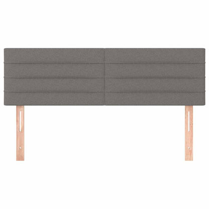 Kopfteile Dunkelgrau 144x5x78/88 cm Stoff