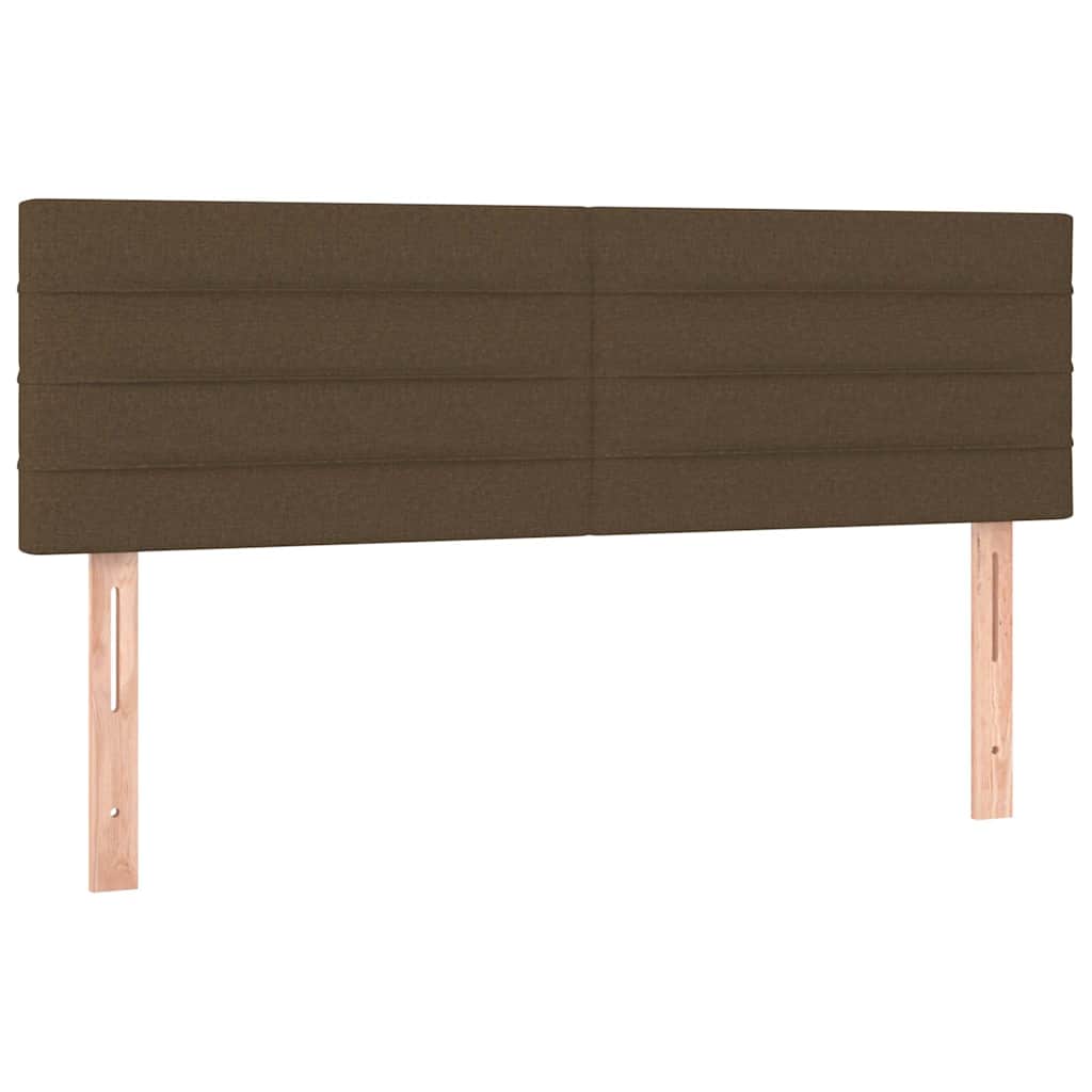 Kopfteile Dunkelbraun 144x5x78/88 cm Stoff