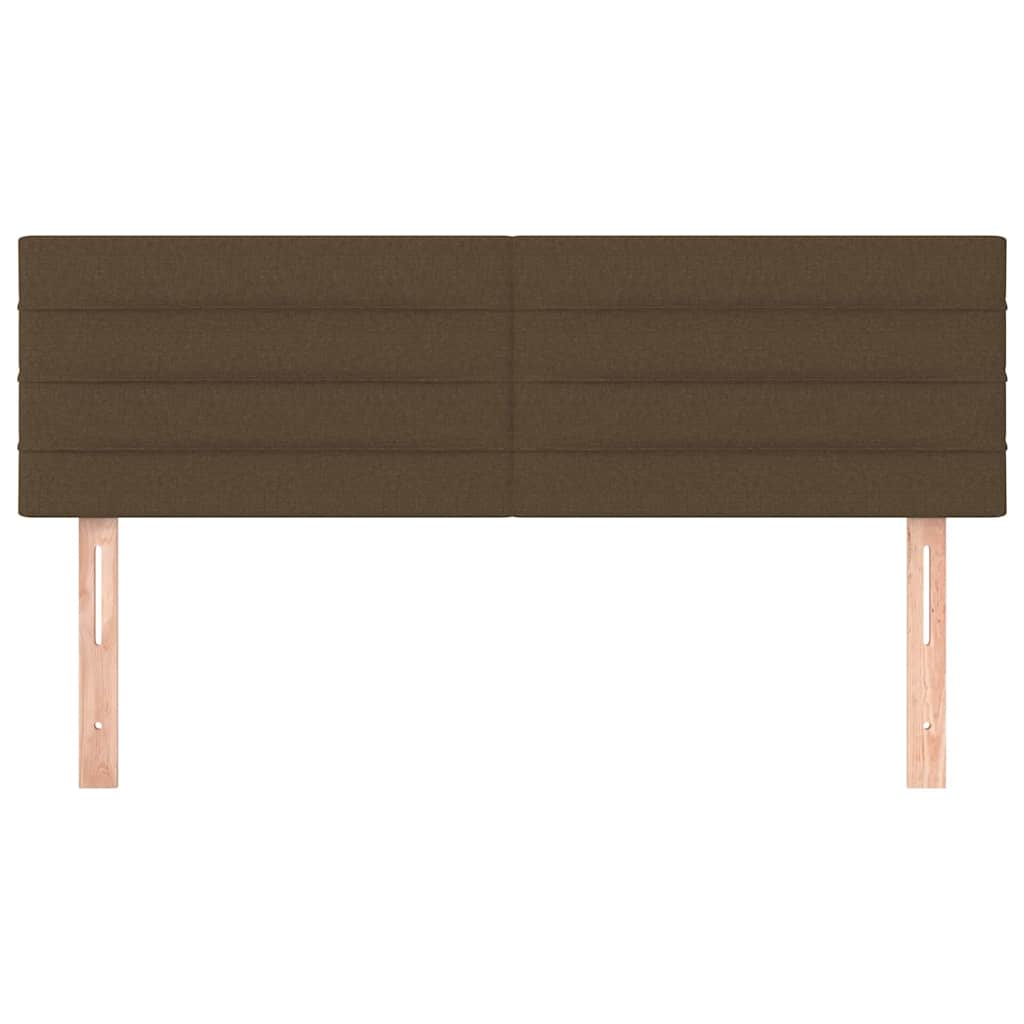 Kopfteile Dunkelbraun 144x5x78/88 cm Stoff