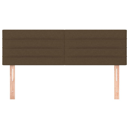 Kopfteile Dunkelbraun 144x5x78/88 cm Stoff