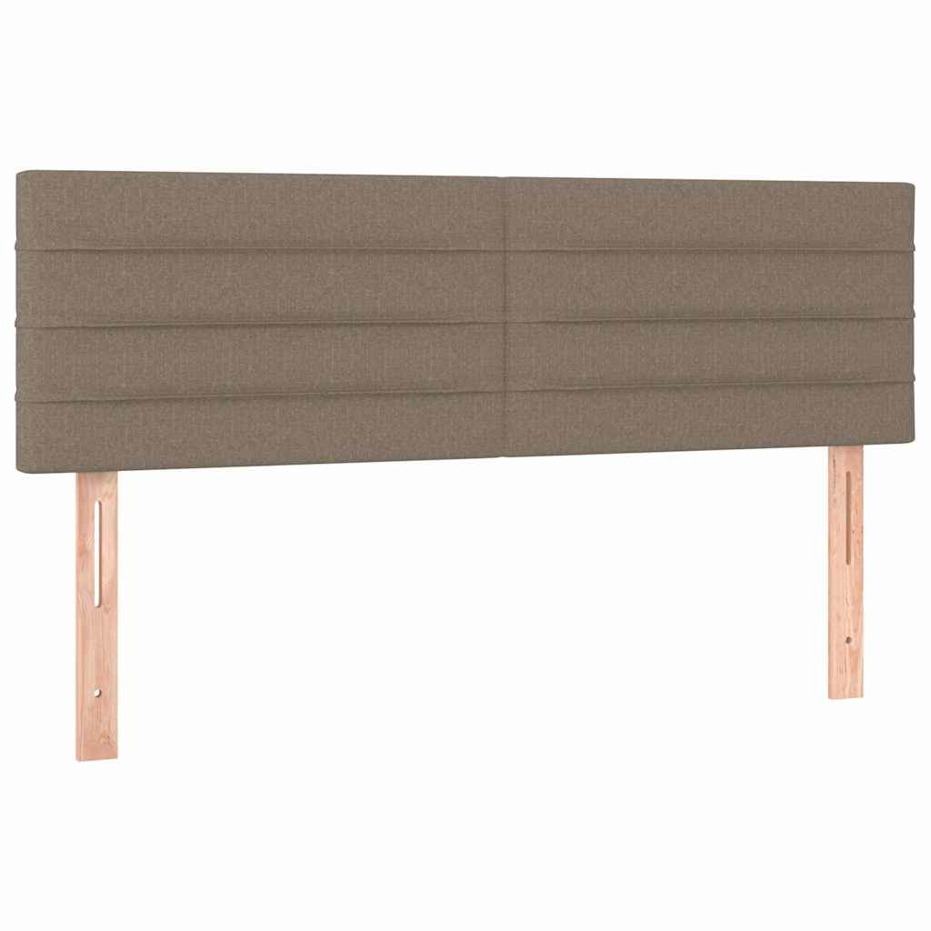 Kopfteile Taupe 144x5x78/88 cm Stoff
