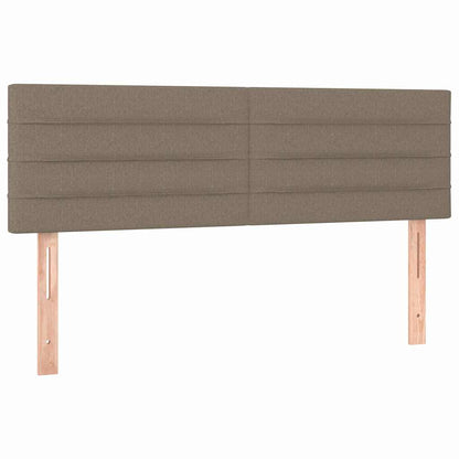Kopfteile Taupe 144x5x78/88 cm Stoff