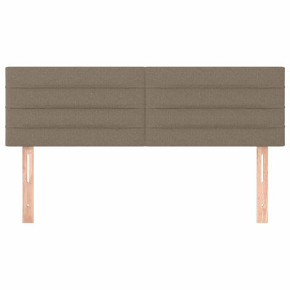 Kopfteile Taupe 144x5x78/88 cm Stoff