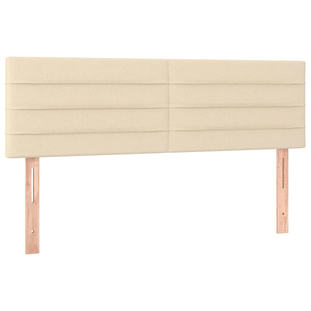 Kopfteile Creme 144x5x78/88 cm Stoff