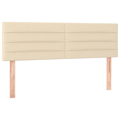 Kopfteile Creme 144x5x78/88 cm Stoff