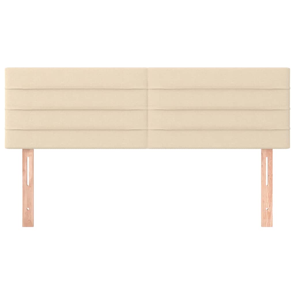 Kopfteile Creme 144x5x78/88 cm Stoff