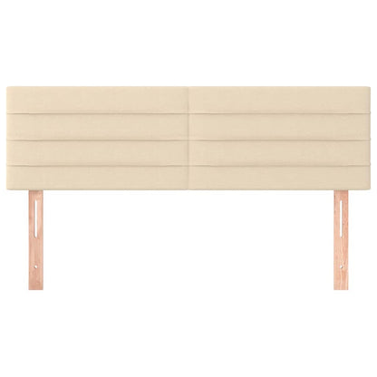 Kopfteile Creme 144x5x78/88 cm Stoff